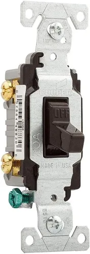 Miniatura 3 de Eaton CS220B - Interruptor de palanca de doble polo de 20 amperios, color marrón
