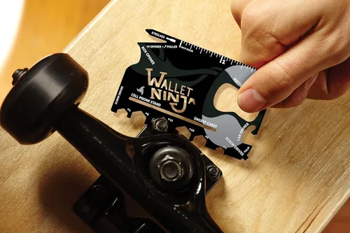 Miniatura 5 de Billetera Ninja 18 en 1, herramienta de tamaño tarjeta de crédito y de múltiples propósitos