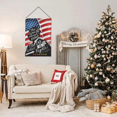 Miniatura 7 de Martin Luther King MLK - Bandera de jardín con texto en inglés "I Have A Dream", 12.5 x 18 pulgadas, banderas decorativas decorativas de doble cara