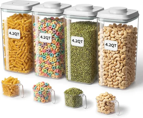 Miniatura 10 de Set de contenedores de almacenamiento de alimentos Pop con tapas herméticas, contenedores herméticos de almacenamiento de alimentos con tapas Pop