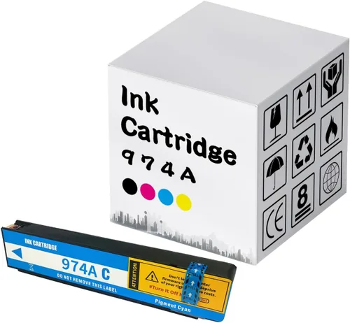 Miniatura 11 de Cartuchos de tinta 974A remanufacturados de alto rendimiento 974A para cartuchos de tinta 974A para impresoras HP PageWide X352DW X377DW X452DW Negro