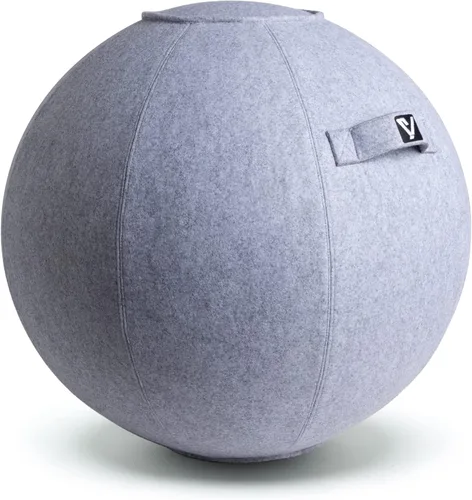 Miniatura 9 de Silla de bola sentada para oficina y hogar, pelota de yoga de ejercicio de pilates con cubierta para equilibrio, estabilidad y fitness, asiento