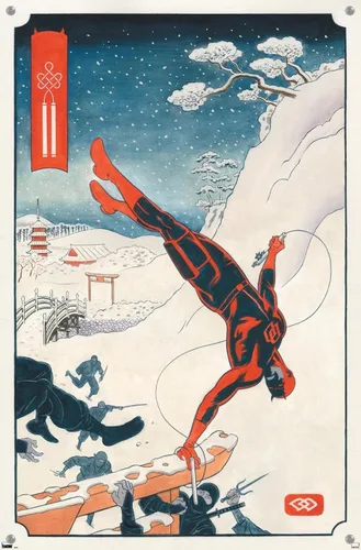 Miniatura 4 de Trends International Marvel Comics Daredevil - Póster de pared Ninja con pasadores