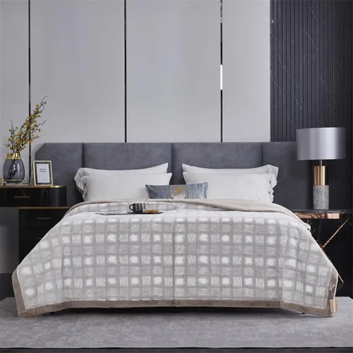 Miniatura 15 de LGYKUMEG Manta pesada de visón coreano, estilo coreano, 9 libras, tamaño Queen, 79 x 91 pulgadas, manta Raschel de felpa reversible suave y cálida