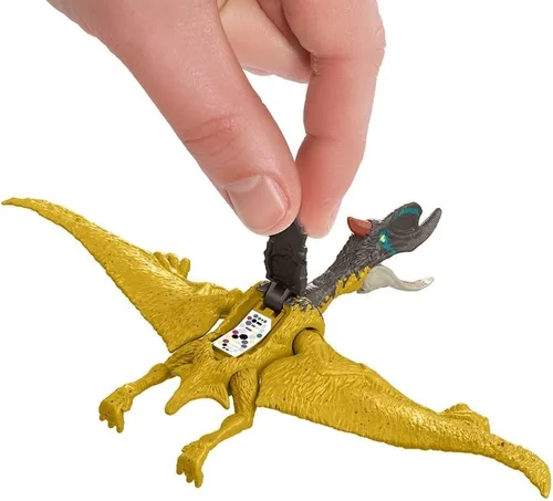 Miniatura 2 de Jurassic World Dominion 2022: Figura de dinosaurio feroz de Dsungaripterus, juguete de serie de películas llenas de acción