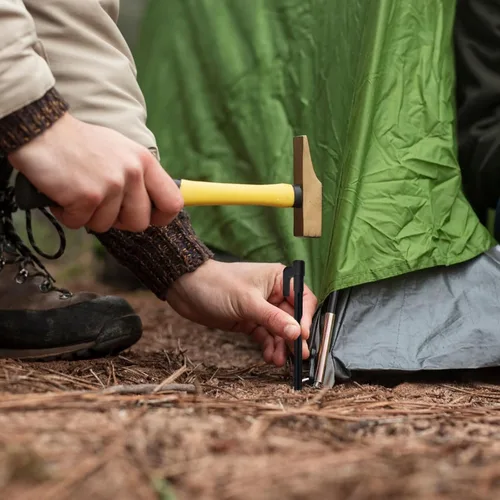 Miniatura 7 de 20 estacas de plástico resistente para bordes de paisaje, soporte para plantas, estacas de césped, estacas duraderas para tienda de campaña, gancho