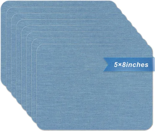 Miniatura 25 de Azobur Parches termoadhesivos de tela de nailon de 2.4 x 60 pulgadas, cinta adhesiva tenaz resistente al agua, parche para planchar para tienda