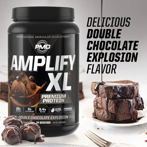 Miniatura 5 de PMD Sports Amplify XL Premium Suplemento de proteína de suero Hydro Greens Blend - Matriz de proteína de glutamina y suero con superalimento