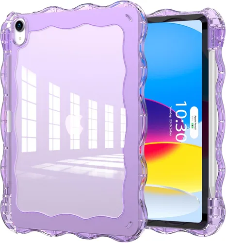 Miniatura 18 de Funda para iPad de 9ª/8ª/7ª Generación de 10.2", Cuerpo Completo Resistente de Servicio Pesado a Prueba de Golpes Anti Rayones Cubierta (Negro Azul)