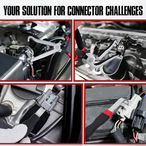 Miniatura 7 de Alicates de desconexión eléctrica, 3 piezas de conector de terminal eléctrico automotriz, herramienta de extracción de conector eléctrico