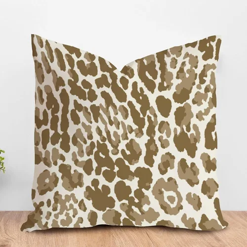 Miniatura 19 de ArogGeld Funda de almohada para sofá, guepardo y leopardo, estampado de leopardo, funda de cojín decorativa de granja para sala de estar