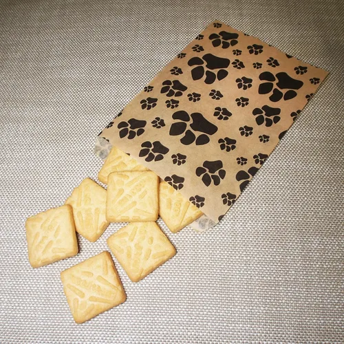 Miniatura 4 de CuteBox Pawprint - Bolsas de regalo de papel plano Kraft para manualidades, recuerdos de fiesta, venta al por menor, mercancía, ferias comerciales