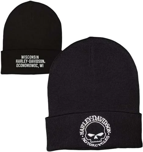 Miniatura 2 de Harley-Davidson Willie G Skull - Gorro bordado para hombre, color negro