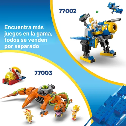 Miniatura 7 de LEGO Sonic the Hedgehog: Enfrentamiento en la fogata de Sonic, juguete de colección para niños y fanáticos de videojuegos, divertido juego