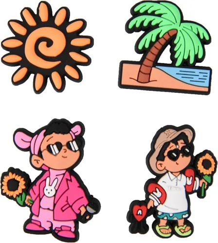 Miniatura 6 de Lote de 25, 50, 100 dijes de zapatos diferentes al azar para decoración de zapatos para niños, niñas, hombres, mujeres, fiestas, regalos
