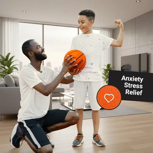 Miniatura 8 de TRUEHOOPER Silent Basketball – Size 7 Indoor Basketball (PRO Version) - Grooved Foam Basketball for Quit Dribbling and Indoor Training – Higher
