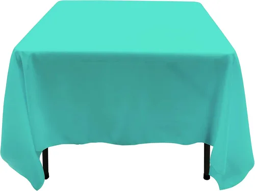 Miniatura 32 de GEFEII Servilletas de tela de poliéster sólido de 18 x 18 pulgadas para cocina, mantel rectangular cuadrado redondo para bodas, fiestas