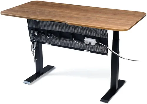 Miniatura 8 de PERFECT POSTURE Organizador de cables de malla, organización de cables debajo del escritorio con correas ajustables, malla flexible, diseño de fácil