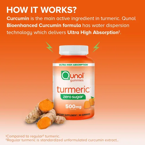 Miniatura 5 de Qunol Zero Sugar Turmeric Gummies