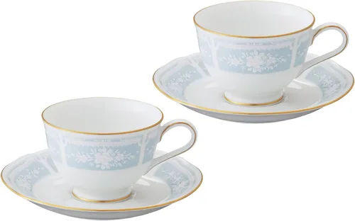 Miniatura 12 de Noritake Y9587A/1507 - Taza y platillo (café y té combinado) 220cc Racewood dorado azul porcelana fina