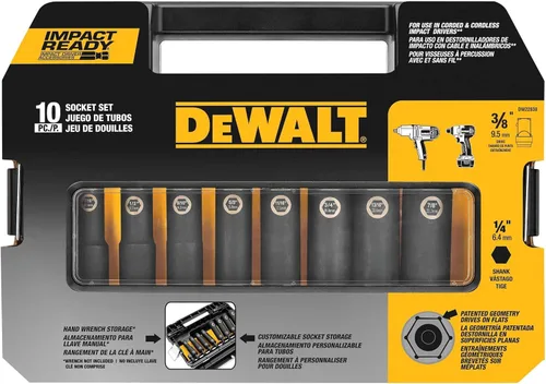 Miniatura 8 de DEWALT DW22838, juego de llaves IMPACT READY, 3/8 de pulgada, 10