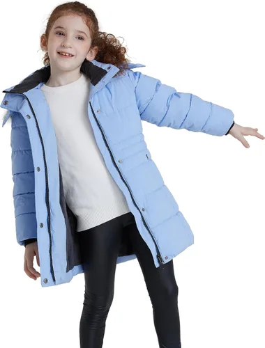 Miniatura 3 de ZSHOW Parka - Abrigo largo de invierno para niñas, chaqueta acolchada con capucha
