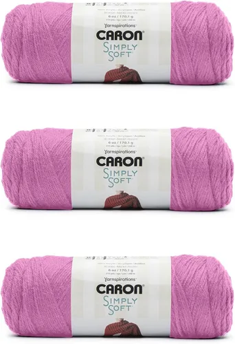 Miniatura 42 de Caron Simply Soft - Hilo verde militar, paquete de 3 unidades de 6.00 oz/6 onzas, 100% acrílico, peinado #4 (mediano), 315 yardas, tejido/ganchillo