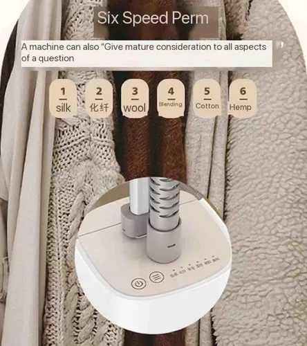 Miniatura 8 de CAULO Vaporizador para ropa de pie, vaporizador de ropa con tabla de planchar, calentamiento rápido de 30 segundos, 6 niveles de vapor, tanque