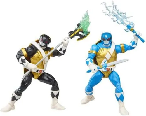 Miniatura 6 de Power Rangers X TMNT - Figuras de soldado de pie y guardabosques rojos