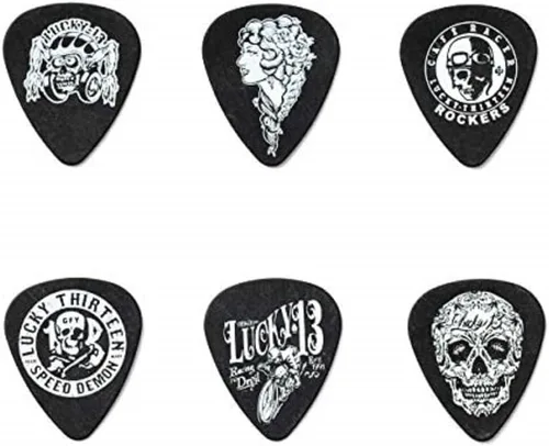 Miniatura 2 de Jim Dunlop Lata Lucky 13 Pick, surtido, 6 púas/lata