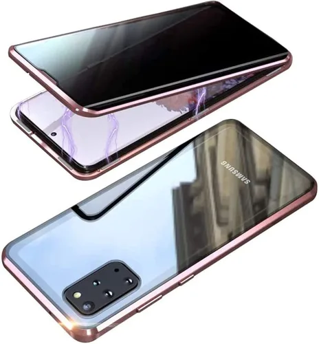 Miniatura 11 de Funda antiespía para Samsung Galaxy S22/S22 Plus/S22 Ultra con protector de lente de cámara de privacidad con hebilla de doble cara, cierre de Plata