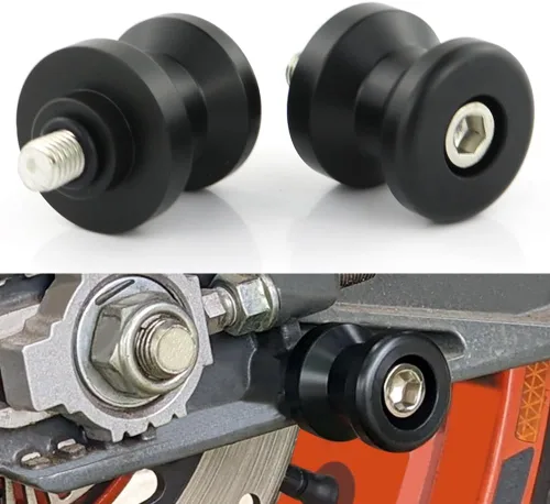Miniatura 7 de Xitomer POM - Bobinas de plástico M6 con brazo oscilante para motocicleta, deslizadores, carretes M6, aptos para YZF R1/R6/R7, FZ1/FZ6/FZ8/FZ-09