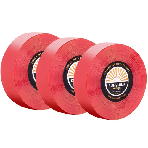 Miniatura 13 de Sunshine Tape Paquete de 3 rollos de cinta adhesiva para peluca, 3/4 pulgadas x 36 yardas, doble cara, grado médico, cinta de tupé y peluca