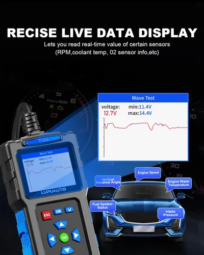 Miniatura 6 de Herramienta de diagnóstico del escáner T200 OBD2, lector de códigos de coche OBDII, lectores de código de motor de verificación de vehículos