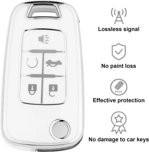 Miniatura 10 de XIYANG TRADE Funda para llavero Chevy con llavero, funda de TPU suave para llave de protección completa para Camaro Cruze Equinox Malibu Impala