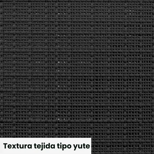 Miniatura 8 de Curver Juego de 6 cestas decorativas de plástico de yute mediano de 12 litros, para organización y almacenamiento, contenedores perfectos para Negro