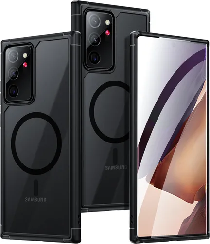 Miniatura 27 de Funda magnética para Samsung Galaxy Note 10 Plus/Note 10+ (6.8 pulgadas) [compatible con Magsafe] parachoques de TPU suave + parte trasera Negro