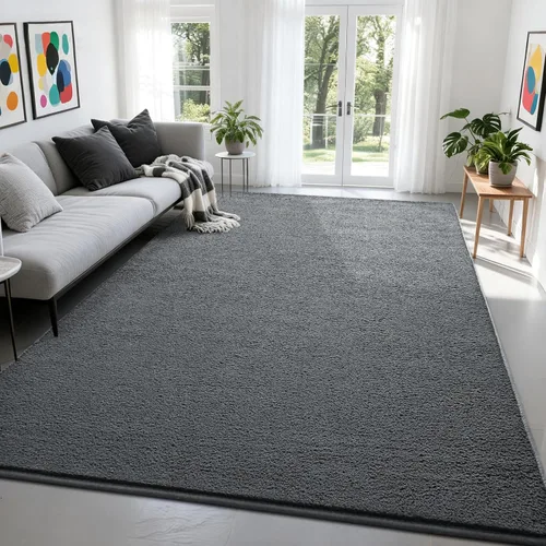 Miniatura 10 de Nuttumico - Alfombras grandes y modernas para dormitorio, sala de estar, alfombra gris de 5 x 7 pies, alfombra de interior de espuma viscoelástica