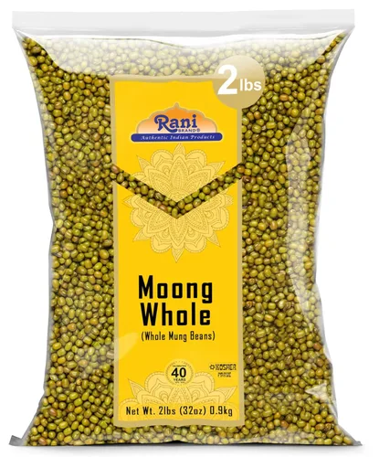 Miniatura 26 de Rani Moong Dal (granos de mung sin piel) Lentejas indias de 128 onzas (8 libras), 8.0 lbs x paquete de 5 (total 40 libras) a granel, totalmente