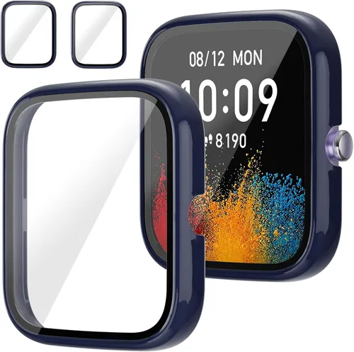 Miniatura 9 de Protector de pantalla para Amazfit GTS 4 Mini Smartwatch, paquete de 2 protectores de policarbonato duro, carcasa completa, accesorios para GTS 4