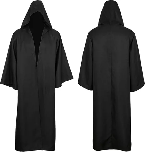Miniatura 2 de Servicio Dorado Retro para mujer Disfraz de Halloween túnica Sudaderas con capucha bata gótica Vestido túnicas capas