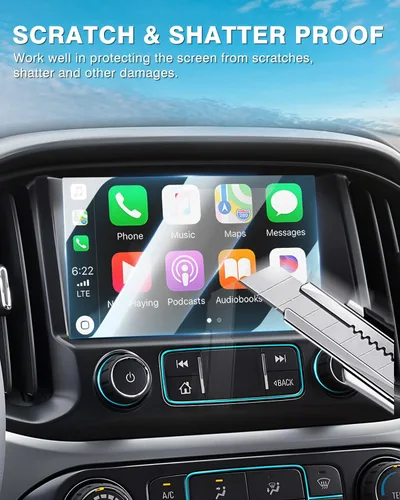 Miniatura 4 de Karltys Paquete de 2 protectores de pantalla para Chevy Colorado 2015-2022, Silverado 2015-2021, Suburban 2015-2020, Tahoe 2015-2020 de 8 pulgadas