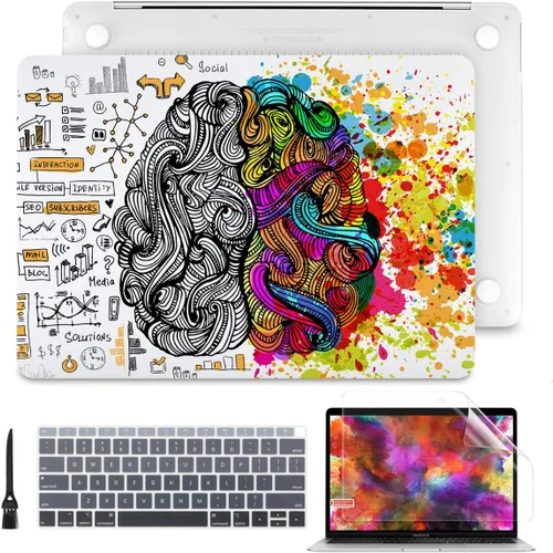 Miniatura 26 de Batianda - Carcasa rígida protectora de plástico transparente y mate para MacBook Pro (2019, 2018, 2017, 2016) de 13 pulgadas, modelo A2159, A1989