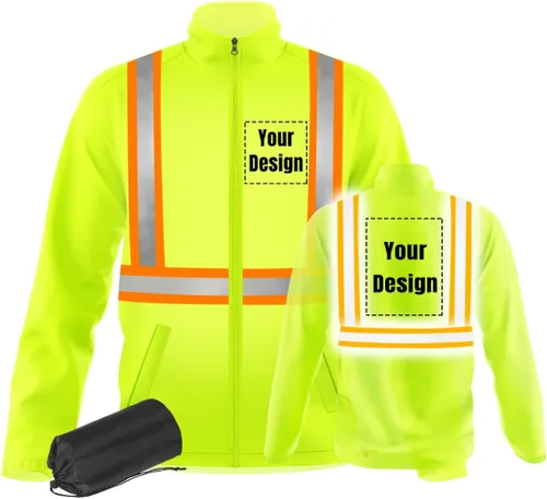 Miniatura 6 de Chaquetas de seguridad ligeras y finas de trabajo reflectantes de alta visibilidad para requisitos particulares su logotipo