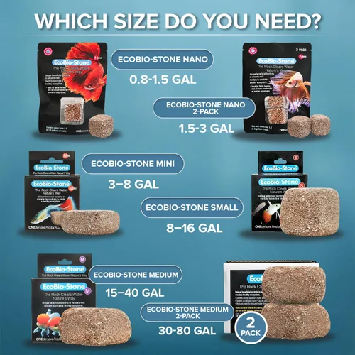 Miniatura 2 de EcoBio-Block Roca volcánica natural para claridad y equilibrio en el agua del acuario, alternativa de bajo mantenimiento a los aditivos semanales