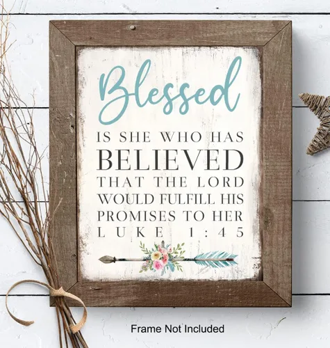 Miniatura 7 de Arte de pared inspirador con versículo bíblico de 11 x 14 pulgadas, versículos bíblicos motivacionales, decoración de pared para mujeres, impresión