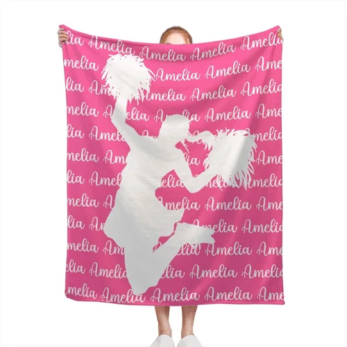 Miniatura 21 de Manta de ballet personalizada con nombre para niña, regalos de cumpleaños y aniversario para niñas, 40 x 30 pulgadas (XS) para mascotas