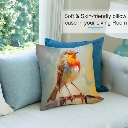 Miniatura 8 de Funda de cojín cuadrada para sofá, cama, sofá, 26 x 26 pulgadas, decoración de granja de primavera