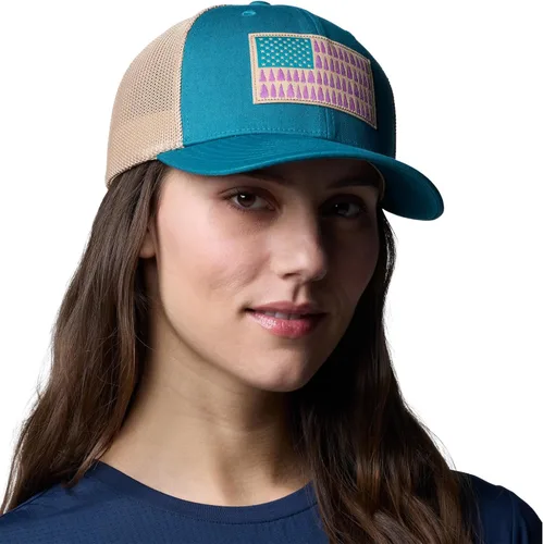 Miniatura 97 de Columbia - Gorra de malla con bandera con árboles unisex para adultos, corona alta