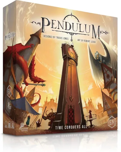 Stonemaier Games: Péndulo por Travis P Jones | Un juego de mesa de estrategia de colocación de trabajadores, optimización del tiempo | El tiempo es